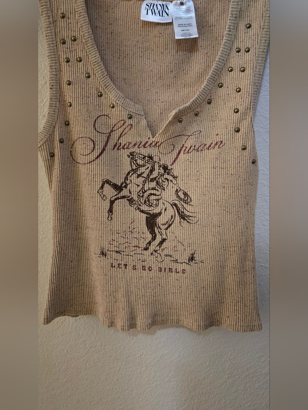 Shania Twain Cowgirl Tank Top New